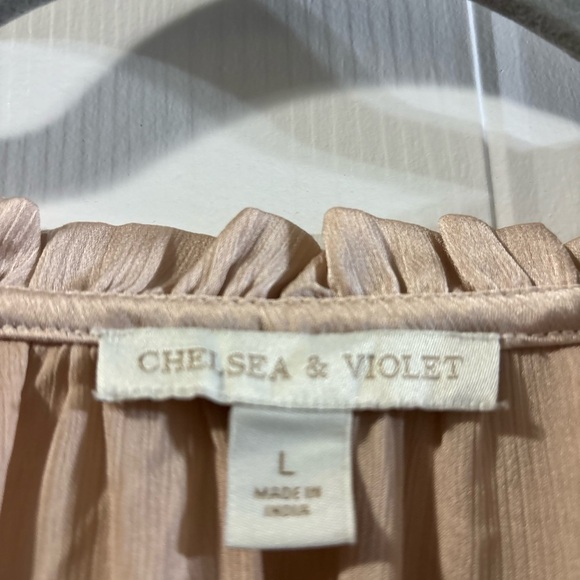 Chelsea & Violet Blush Ruffle Blouse - Picture 2 of 3
